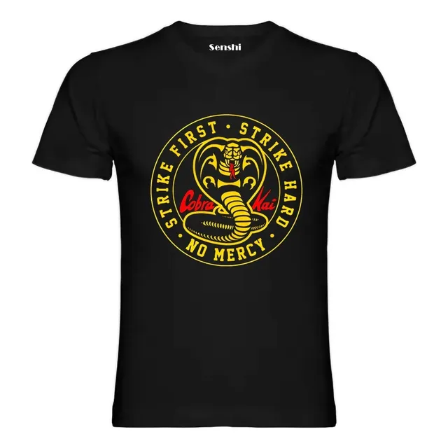 Polera Cobra Kai Unisex Estampada Dtf Cod 001