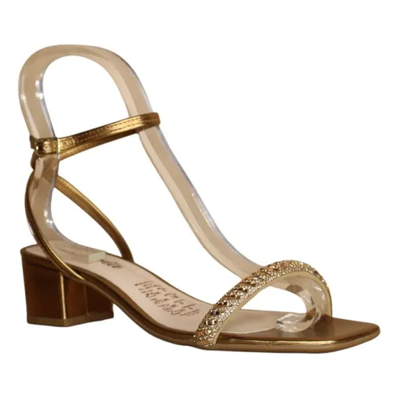 Sandalia De Tiras Con Detalles Brillantes Vittoria