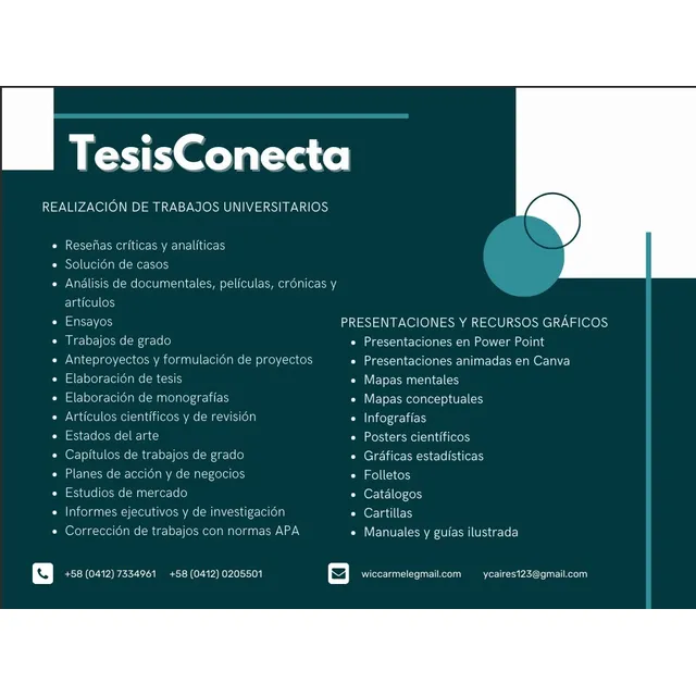 Asesoria, Correción, Elaboración De Tesis, Plan De Negocio..