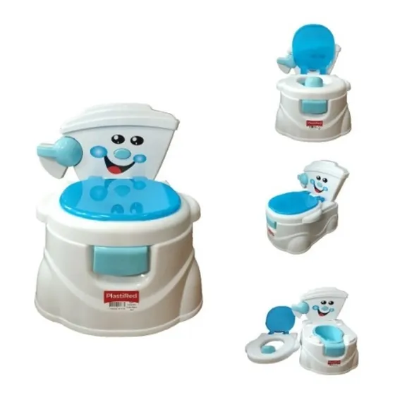 Vasenilla Tipo Baño Para Bebe Color Azul