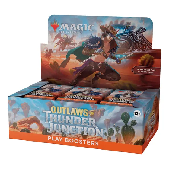 Caja De Refuerzo Magic The Gathering 36 Paquetes 504 Cartas Outlaws Of Thunder Junction Inglés