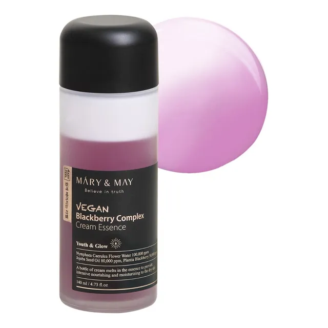 Máry & May Vegan Blackberry Complex Cream Essence 140 Ml Tipo De Piel Mixta/seca