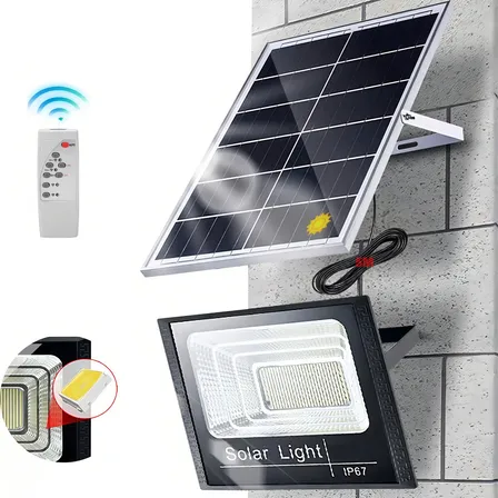 Reflector Solar Exterior Led Bokoptyr 500w Led Solar Light Ip67 Cable De 5m 300 Cuentas De Lámpara Negro Blanco Neutro