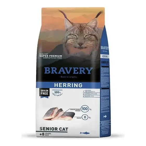 Bravery Herring Senior Cat 7kg | Cuotas sin interés