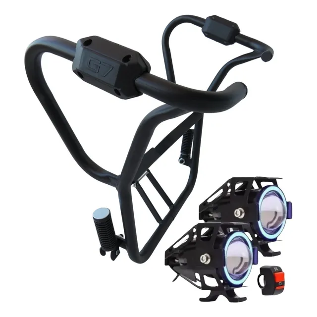 Protetor Carenagem E Tanque Titan Fan 150 160 Com Milha Led 