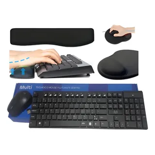 Teclado E Mouse Sem Fio Tc251, Apoio P/teclado E Mouse Pad Teclado E Mouse Sem Fio Tc251, Apoio P/teclado E Mouse Pad