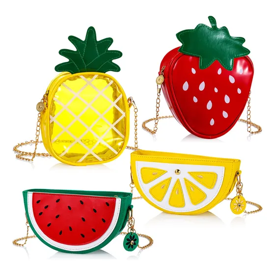 Set De 4 Bolsa De Hombro Fruta Aguacate Naranja Limón T1j8m