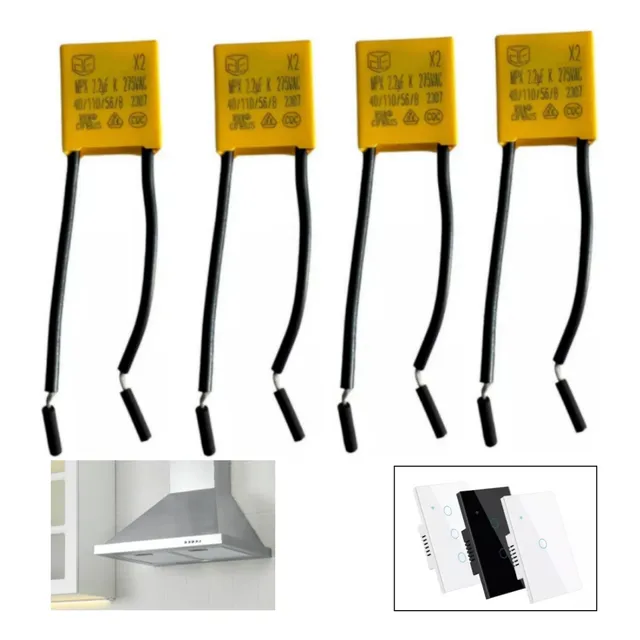 4pcs Condensador Interruptor-apagador Inteligente 2.2uf 275v