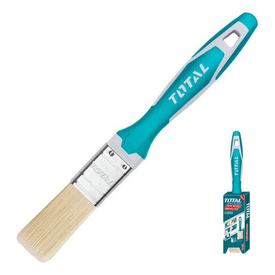 Pincel Profesional Total 1 1/2 Tht84156 Calidad Superior Cerdas Turquesa
