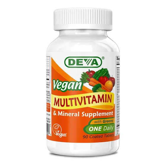 Suplemento Multivitamínico Y Mineral Vegano Deva, Una Vez Al