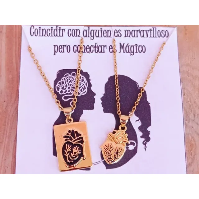 Corazones Anatómicos Collares Para Compartir 