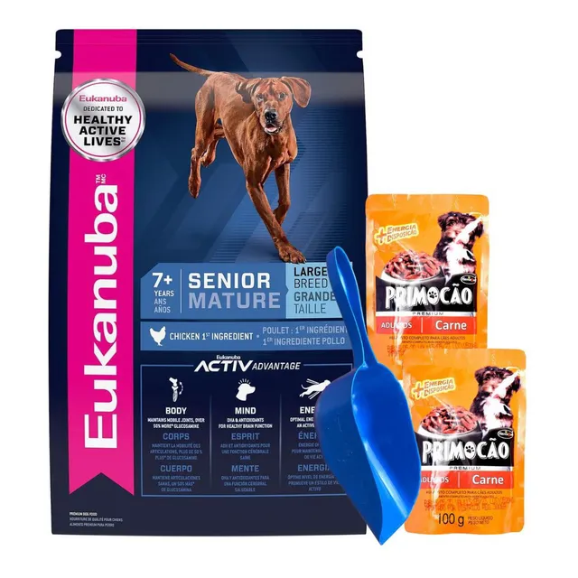 Eukanuba Perro Senior Raza Grande 15 Kg + Obsequio + Envío!