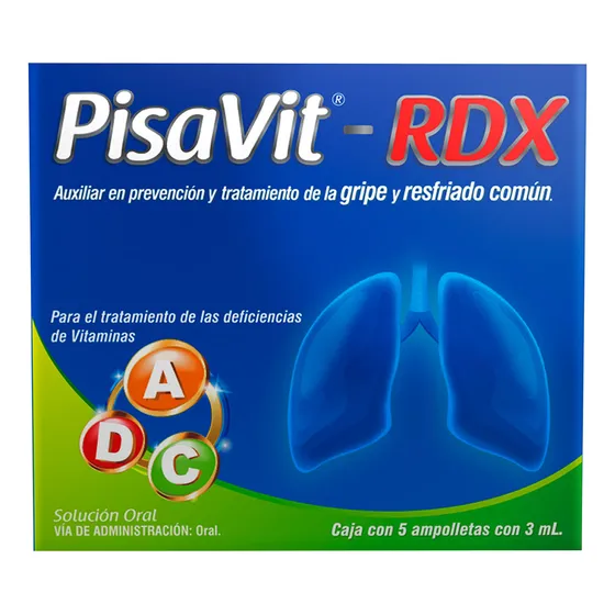 Ampolletas 3ml Con Vitaminas A D Y E Pisavit-rdx 5 Ampolletas