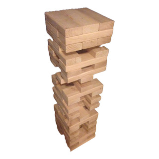 Torre Gigante De Equilibrio De Madera Premium Color Natural Torre Gigante De Equilibrio De Madera Premium Color Natural