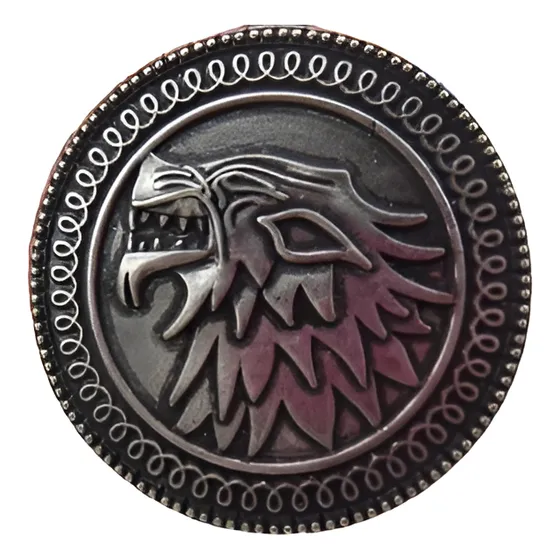 Broche Prendedor Casa Stark Lobo Juego De Tronos Game Of Thr