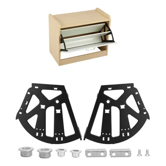 Bisagras Soportes Para Mueble Zapatero De 3 Filas