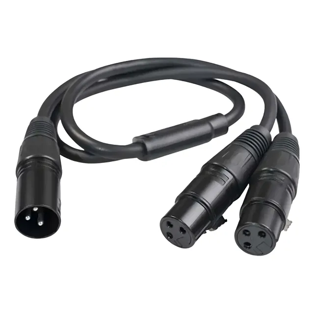 Cable Xlr 1 Macho A 2 Xlr Hembra