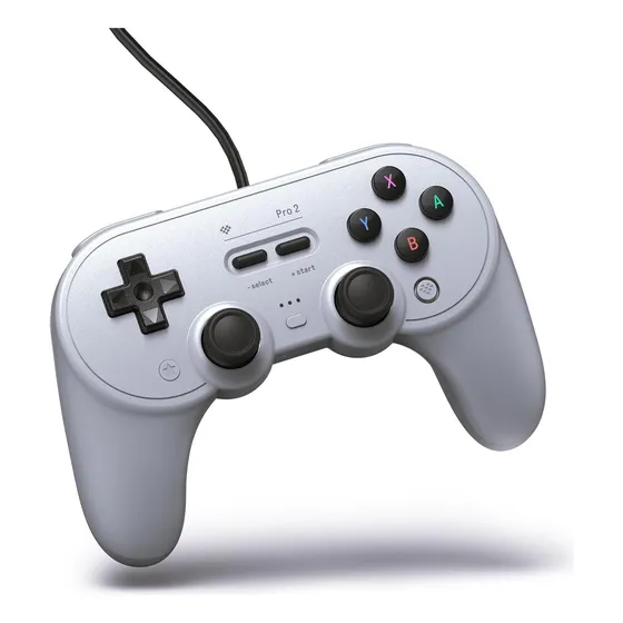 Controlador Cableado De 8bitdo Pro 2 Para Switch, Windows, S