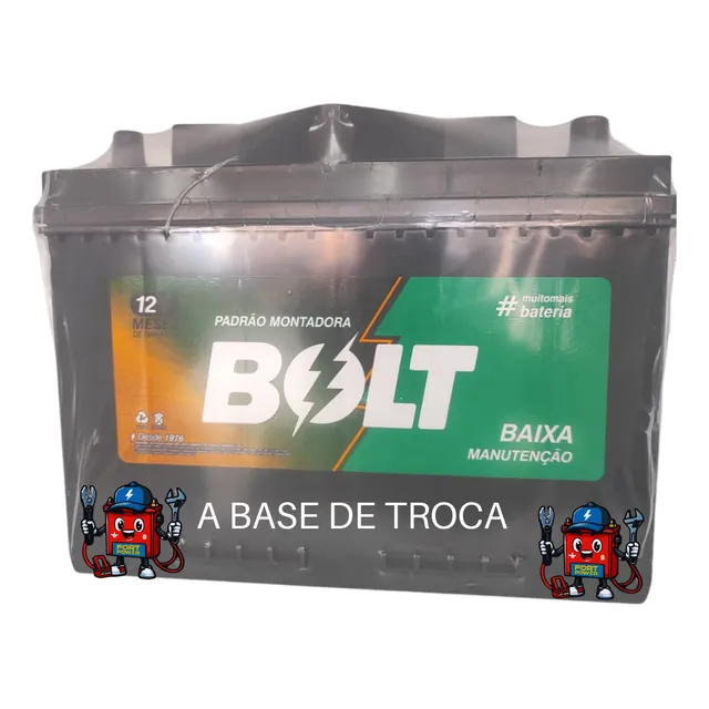 Bateria Bolt 90ah - Cx. Alta - Sem Troca - Sp Capital