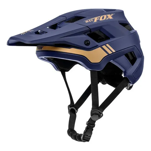 Cascos De Bicicleta De Montaña Ultraligeros Batfox Color Azul Talla L(56-62cm)