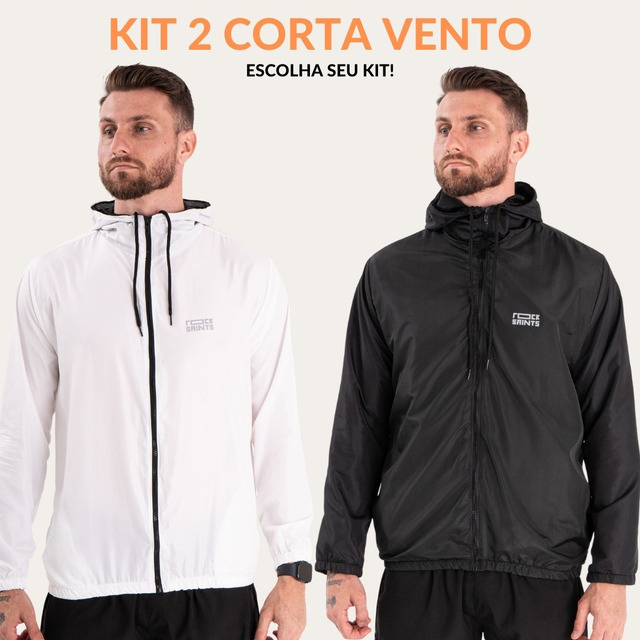 Kit 2 Corta Vento Liso Kit 2 Corta Vento Liso