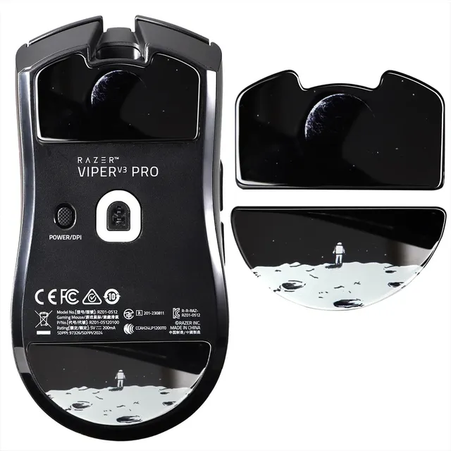 Pack De Patines De Vidrio Para Razer Viper V3 Pro - Duradero