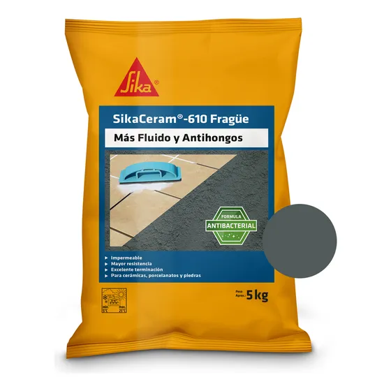 Sikaceram 610 Fragüe Para Cerámicos Gris 5kg