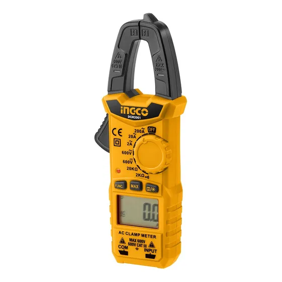 Pinza Amperimétrica Digital Ac 200amp Ingco