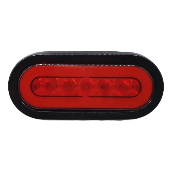 Luz Piloto Direccional Ovalada 6 Led Rojo 12v-24v