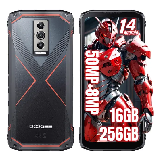 Doogee Blade 10 Pro Teléfono Robusto Dual Sim 16gb Ram+256gb Rom 6.56 Fhd+ Android 14 Rugged Smartphone 5150mah Soporta Desbloqueo Facial Con Nfc/otg