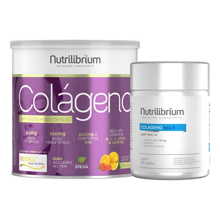 Colágeno Verisol Ácido Hialurônico 200g + Colágeno Tipo 2
