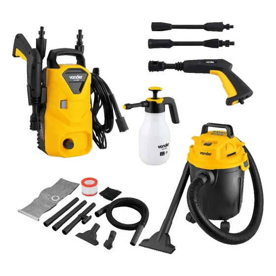 Lavadora Lav1300 + Aspirador Apv1010 220v + Snow Foam Vonder