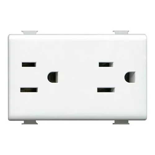 10 Pzas Contacto Duplx (doble) S/placa Blanco Merida Qz5115d