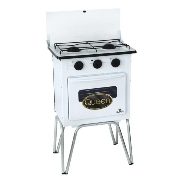 Cocina Queen 225bc 2 Hornallas Blanca Mi Casa