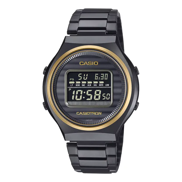 Reloj Unisex Casio Trn-50ze-1adr Casiotron Correa Negro Bisel Negro Fondo Negro