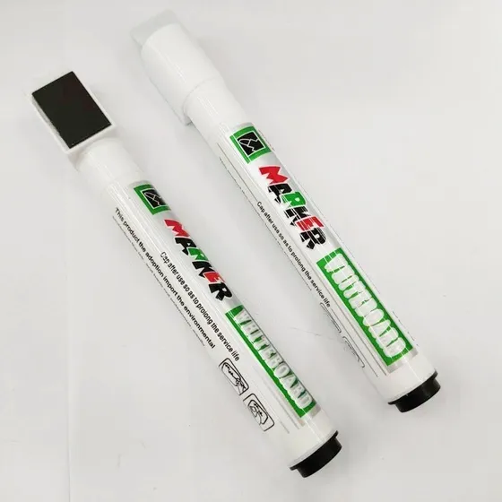 Kit 2 Canetão Para Quadro Branco Com Apagador E Imã