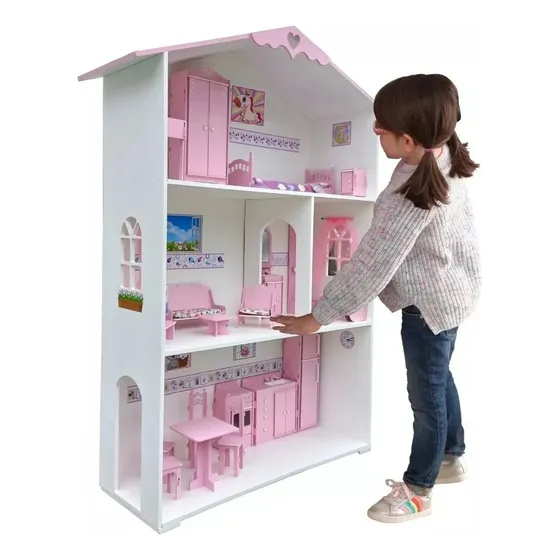 Casita De Muñecas + Muebles!!!! Casitas Pintadas Y Decoradas