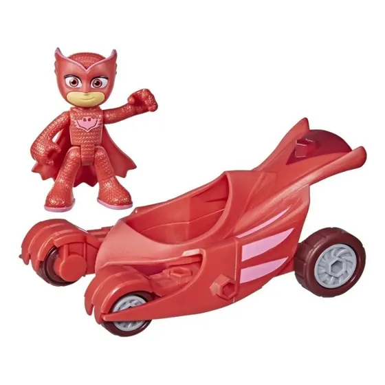 Figura De Colección Pj Masks Owl Glider Más Auto, Hasbro