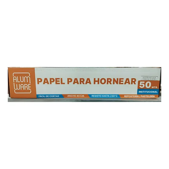 Papel Para Hornear Parafinado 40cm X 50m Institucional