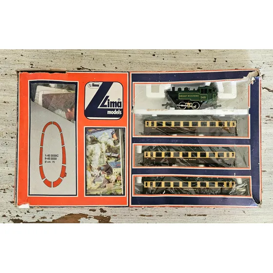 Set Tren Lima Great Western 148 Escala H0 Importado No Envio