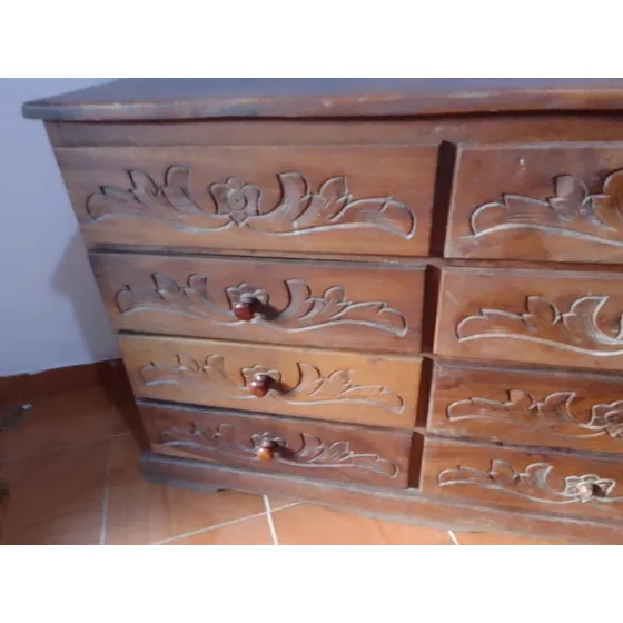 Mueble Gavetero De Madera Usado