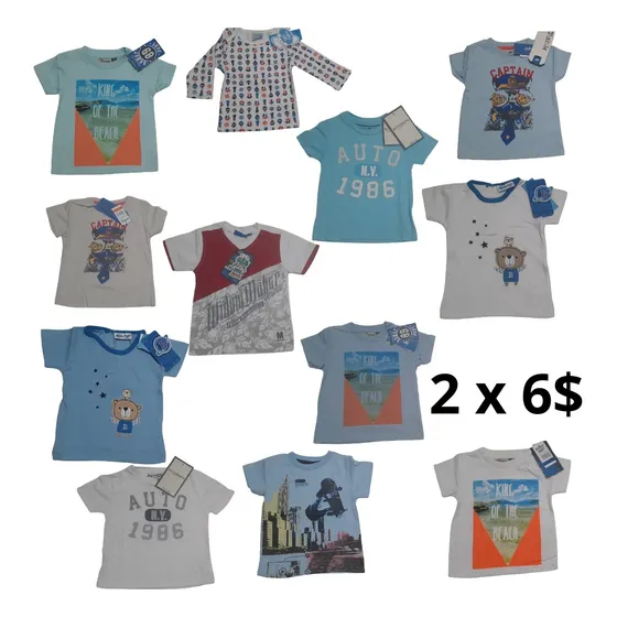 Franelas Para Bebe's  Varon Varias Tallas, Ropa Set De 2