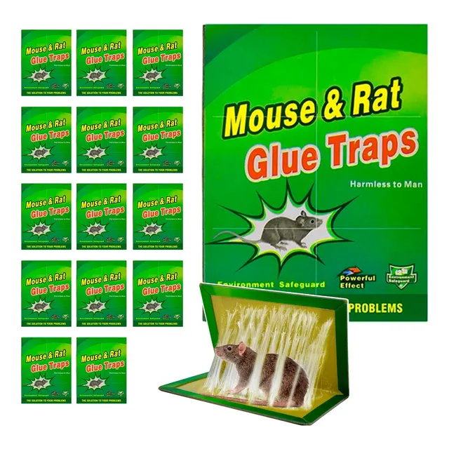 Trampa Para Ratas Ratones Adhesivas Pegamento 15 Unidades