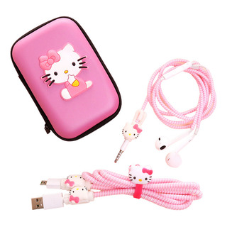 Kitty Set De Protector Para Cable Audifonos Cargador Origina Kitty Set De Protector Para Cable Audifonos Cargador Origina
