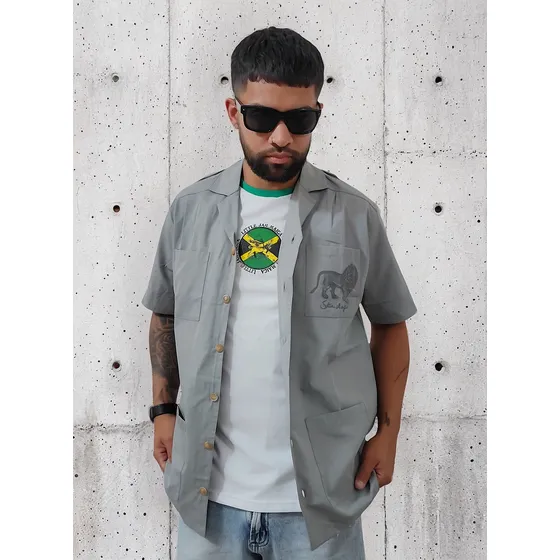Camisa Guayabera Hombre Poplin 100% Algodón Little Jahmaica