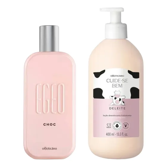 Kit Perfume Egeo Choc + Hidratante De Leite