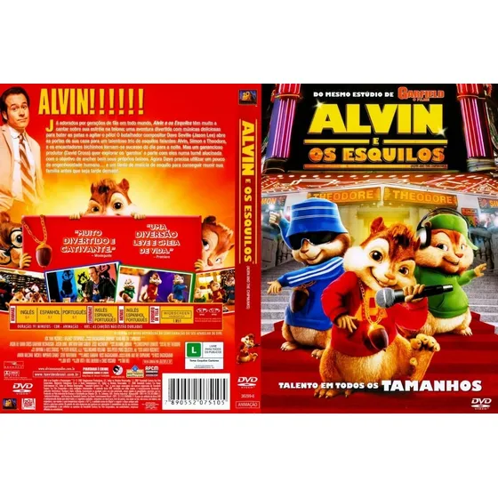 Alvin E Os Esquilos 1 2 3 E 4 Dvd Original Lacrado