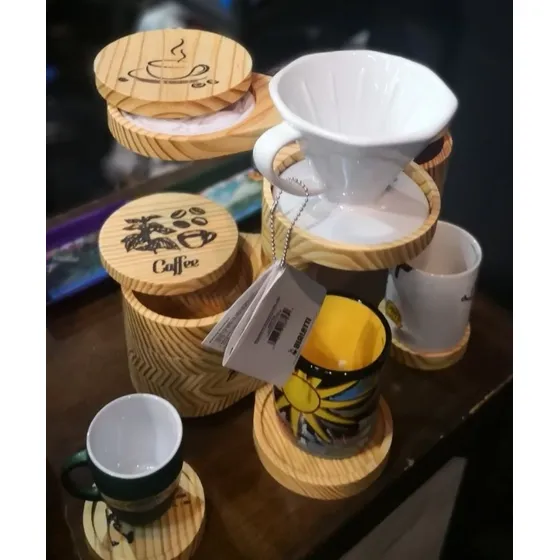 Cafetera Vintage Tipo Drip De Madera - Hand Made