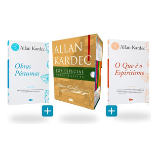 Kit Allan Kardec Completo - Box + Obras Póstumas + O Que É O Espiritismo - Ide Editora Kit Allan Kardec Completo - Box + Obras Póstumas + O Que É O Espiritismo - Ide Editora