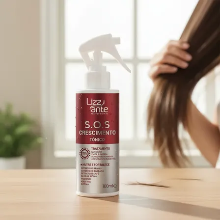 Queda De Cabelo Crescimento Rapido Tonico Sos Lizz Ante Pro
